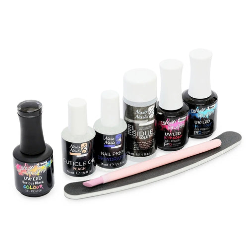 Gel-Nagellack-Starterset - Serious Black
