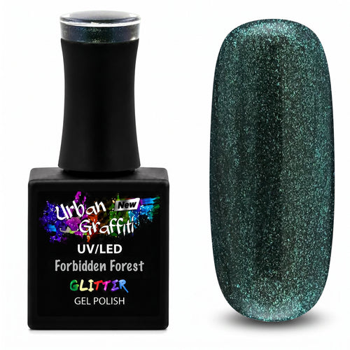 Get ready to spellbind your fingertips with Forbidden Forest - UGGP - A0232 Urban Graffiti Gel Polish 15ml.