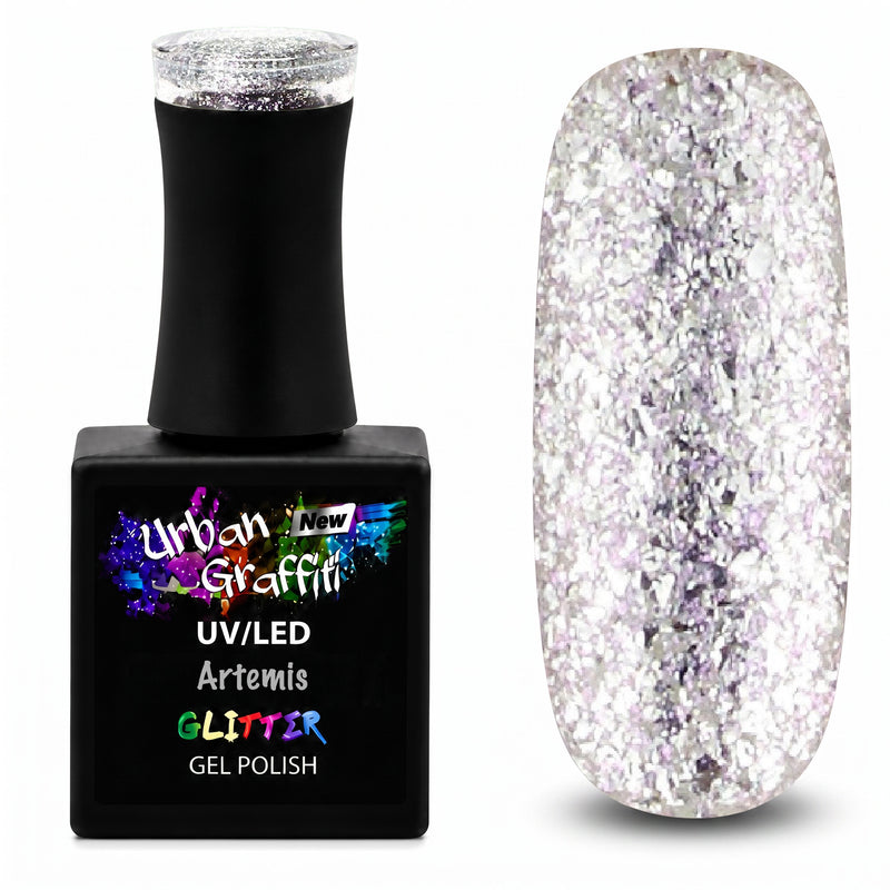 Artemis - UGGP-A0910 Urban Graffiti Silber Glitzer Gel Lack 15ml