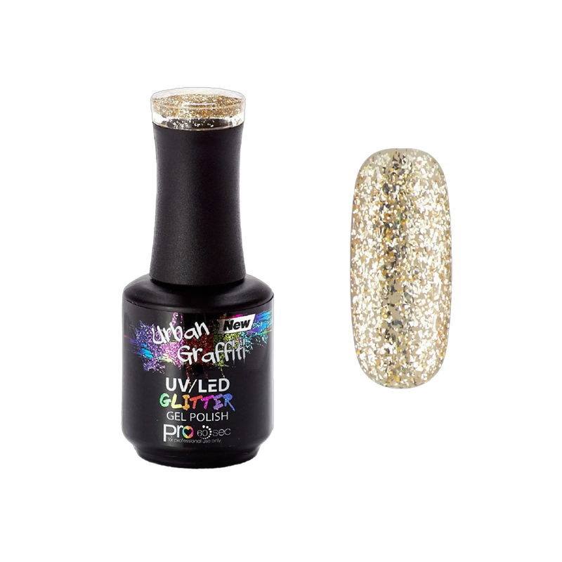 Sphinx - UGGP-A0917 Graffiti Urbain - Gel Pailleté Or Épais - 15ml