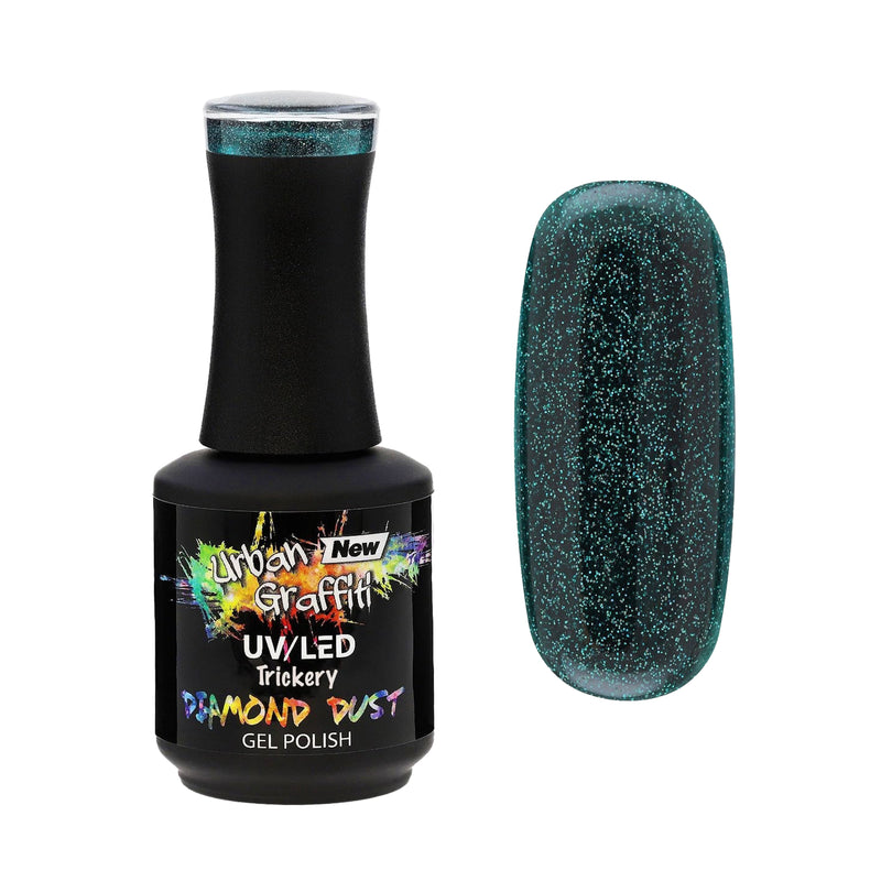 Trickery - UGGP-DD006 - Paillettes vertes scintillantes - Vernis gel Urban Graffiti 15ml
