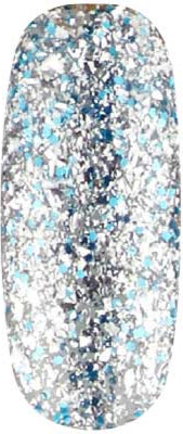 Cinders Slippers - UGGP-A0908 Urban Graffiti Silber- und Blau-Glitzer-Nagellack 15ml